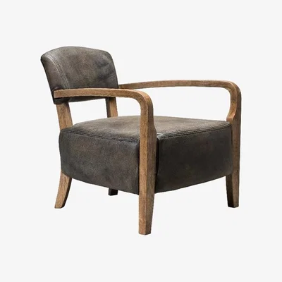 Barker and Stonehouse Timothy Oulton Cabana Armchair, Black Leather | Barker & Stonehouse