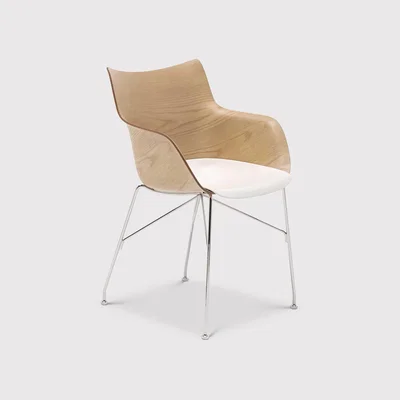 Barker and Stonehouse Kartell Smartwood Armchair, Neutral | Barker & Stonehouse