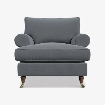 Barker and Stonehouse English Heritage Finch Accent Armchair, Grey Fabric | Barker & Stonehouse