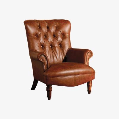 Barker and Stonehouse Harris Tweed Calvay Chair Leather