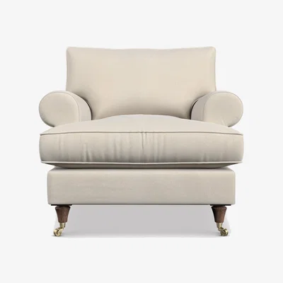 Barker and Stonehouse English Heritage Finch Accent Armchair, Neutral Fabric | Barker & Stonehouse
