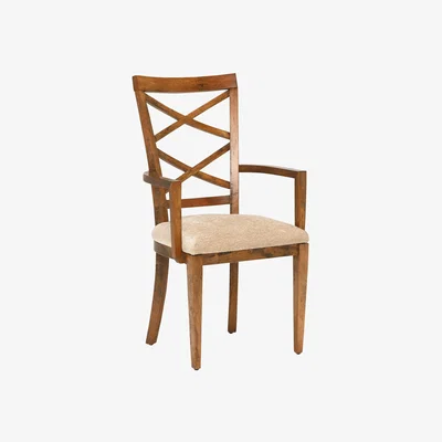 Barker and Stonehouse New Frontier Beidermeier Mango Wood Armchair