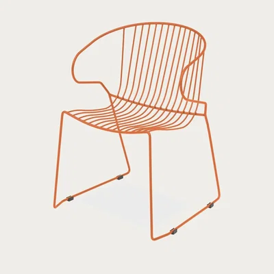 Bombinate.com Peach Bolonia Armchair