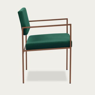 Bombinate.com Hunter Green Cube Armchair Copper
