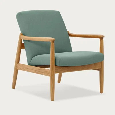 Bombinate.com Turquoise H64 Novum Lowback Armchair - Oak