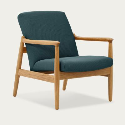 Bombinate.com Petrol Green H64 Novum Lowback Armchair - Oak