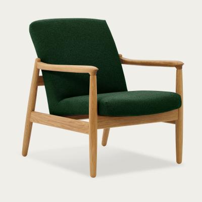 Bombinate.com Forest Green H64 Liberty Lowback Armchair - Oak