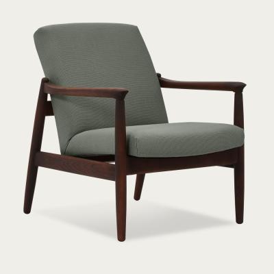 Bombinate.com Light Grey H64 Novum Lowback Armchair - Dark Oak