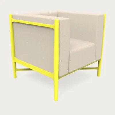 Bombinate.com Loka Armchair Yellow Lacquered