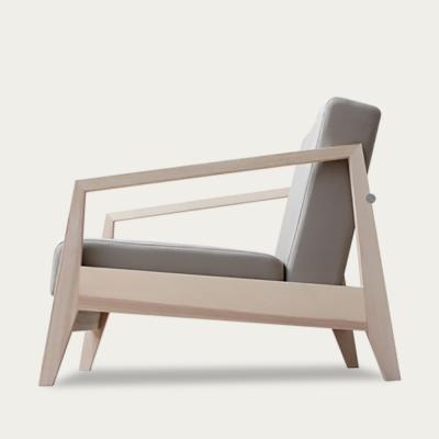 Bombinate.com Grey Wood Comfy Armchair