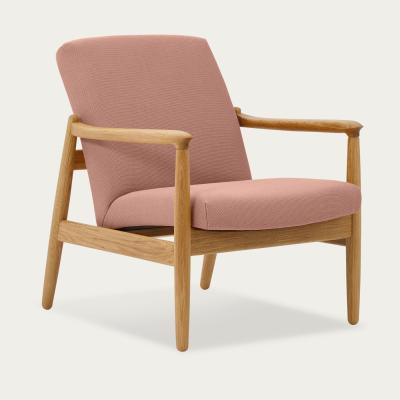 Bombinate.com Dusty Pink H64 Novum Lowback Armchair - Oak