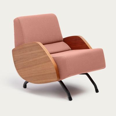 Bombinate.com Dusty Pink R360 Novum Armchair - Walnut