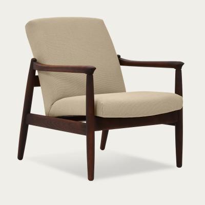 Bombinate.com Beige H64 Novum Lowback Armchair - Dark Oak