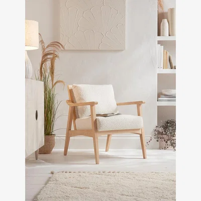 Cox and Cox Cane Webbing Armchair - Natural
