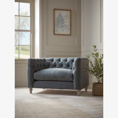 Cox and Cox Sarnia Love Seat – Natural Boucle