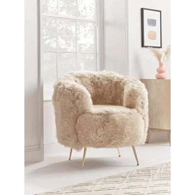 Cox and Cox NEW Sumptuous Sheepskin Tub Chair