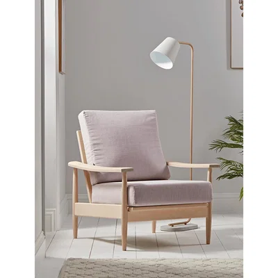 Cox and Cox Beech Spindleback Armchair - Blush