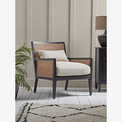 Cox and Cox Cane Webbing Armchair