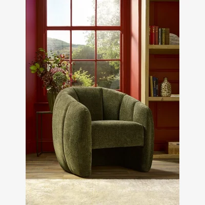 Cox and Cox Aars Armchair - Moss Green