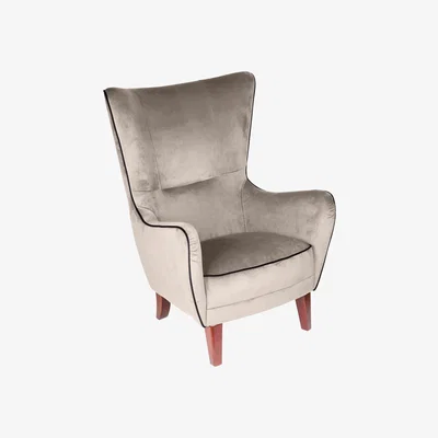 Cuckooland Culinary Concepts Romeo Velvet Piped Armchair -