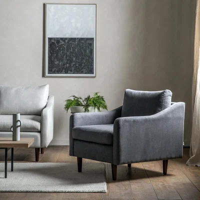 Cuckooland Brookhouse Armchair in a Box - Indigo Velvet