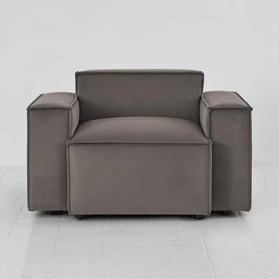 Cuckooland Swyft Armchair in a Box Model 03 Velvet Armchair - Vine