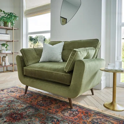 Cuckooland Stratus Snuggler Chair - Velvet Terracotta