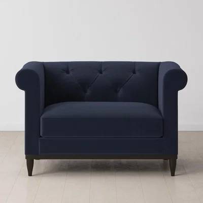Cuckooland Swyft Sofa in a Box Model 09 Chesterfield Velvet Love Seat - Teal