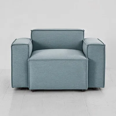 Cuckooland Swyft Armchair in a Box Model 03 Linen Armchair - Seaglass