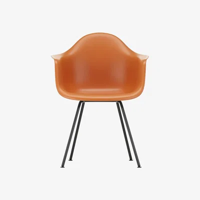 The Conran Shop DAX Plastic Armchair Rusty Orange & Dark