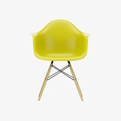 The Conran Shop DAW Plastic Armchair Mustard & Golden Maple