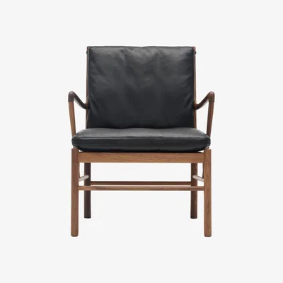 The Conran Shop OW149 Colonial Armchair Walnut & Leather