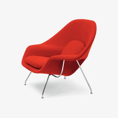 The Conran Shop Womb Armchair Chrome & Cato Fabric