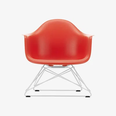 The Conran Shop LAR Plastic Armchair in Poppy Red & White