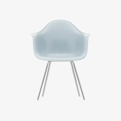 The Conran Shop DAX Plastic Armchair Ice Grey & Chrome