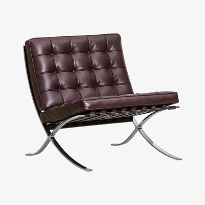 The Conran Shop Barcelona Relax Chair Dark Brown Venezia Leather