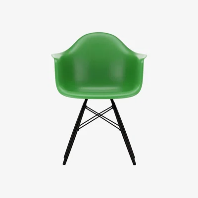 The Conran Shop DAW Plastic Armchair Green & Black Maple