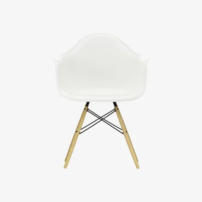The Conran Shop DAW Plastic Armchair White & Maple