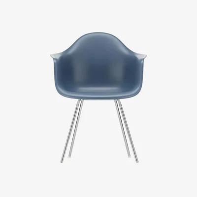 The Conran Shop DAX Plastic Armchair Sea Blue & Chrome