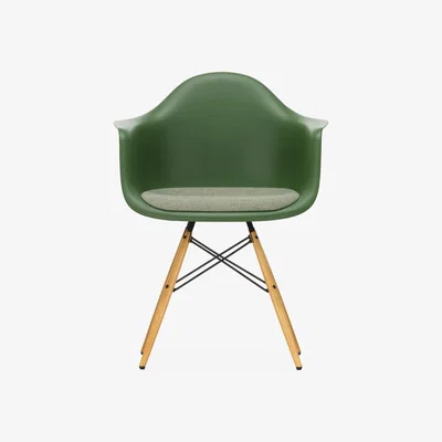 The Conran Shop DAW Plastic Armchair in Ivory, Forest & Golden Maple