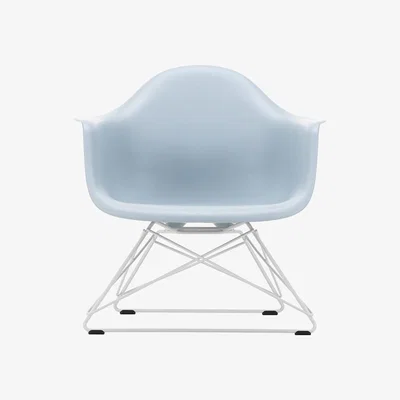 The Conran Shop LAR Plastic Armchair in Ice Grey & White
