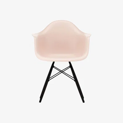 The Conran Shop DAW Plastic Armchair Pale Rose & Black Maple