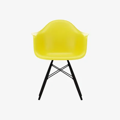The Conran Shop DAW Plastic Armchair Sunlight & Black Maple