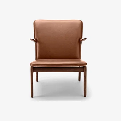 The Conran Shop OW124 Beak Chair Oiled Walnut & Thor Leather