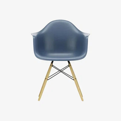The Conran Shop DAW Plastic Armchair Sea Blue & Golden Maple