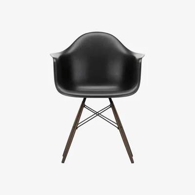 The Conran Shop DAW Plastic Armchair Deep Black & Dark Maple
