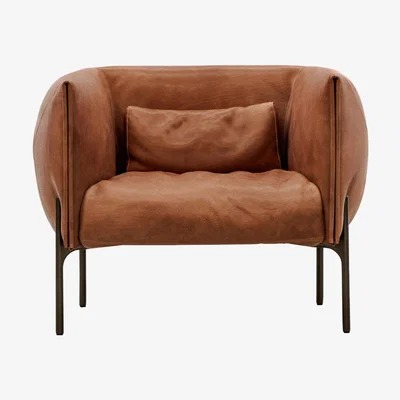 The Conran Shop Otto Armchair in Tan Leather