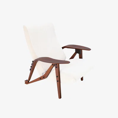 The Conran Shop Gilda Armchair Walnut Dyed Ash & Velvet