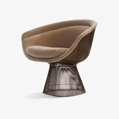 The Conran Shop Platner Lounge Chair in Alpaca & Metallic Bronze