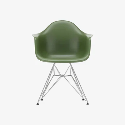 The Conran Shop DAR Plastic Armchair Forest & Chrome